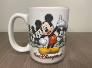 Mickey Mouse Disney Parks Disneyland Resort 3D Coffee Mug Cup White/Red READ - Picture 1 of 4