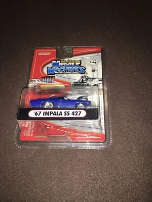Nuevo coche fundido a presión coleccionable Muscle Machines Bright Blue 67 IMPALA SS 427 2005 Foto 1 de 4