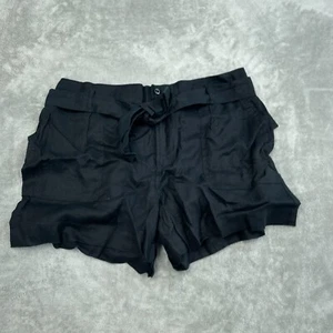 Lauren Ralph Lauren Black Linen Shorts Size 18 NWT 3274 - Picture 1 of 10