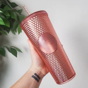 RAR! Starbucks Rose Gold Bling Studded Tumbler 24oz Venti Holiday - Bild 1 von 4