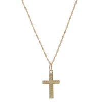 Details about   14k 14kt Yellow Gold Satin & Polished Faith Cross Pendant 28.22 mm X 15.03 mm 
