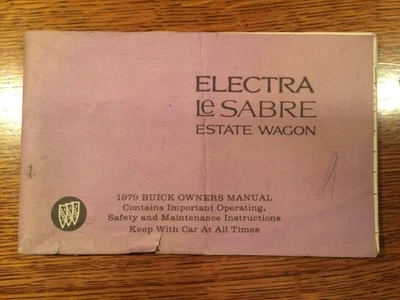 Buick Electra LeSabre 1979 original familiar vagón manual de operador #B2 Foto 1 de 4