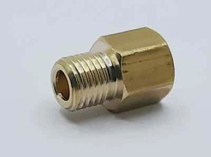 7/16" UNF macho a 3/8" UNF hembra unión de freno de latón enchufe de sumidero adaptador accesorio de tubería - Imagen 1 de 2