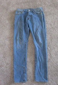 H&M Denim Jeans Womens Size 31x30 Blue Skinny Straight Leg Pants, VGC - Picture 1 of 11