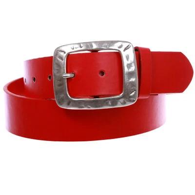 Cinturón informal rectangular martillado a presión opciones multicolores para hombre o mujer Foto 1 de 4