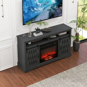 Fireplace TV Stand for TVs up to 65", Entertainment Center with 23" Electric Fir - Picture 1 of 11