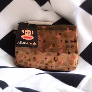 Paul Frank Julius And Friends Zipper Pouch / Makeup Bag Brand New with Tags HTF - Picture 1 of 9