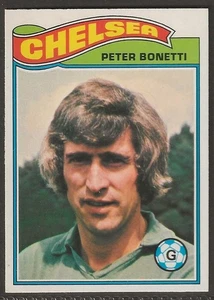 TOPPS-FOOTBALL (ORANGE BACK 1978)-#184- CHELSEA - PETER BONETTI - Picture 1 of 2