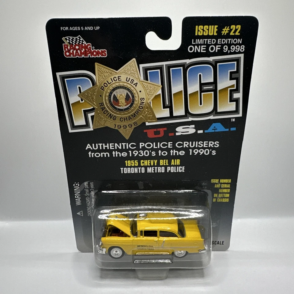 Racing Champions Police USA 1950 Ford Coupe Georgia Patrol Die Cast 1 58