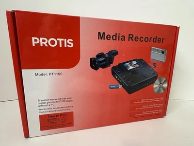 PROTIS Multi-function Media Recorder PT1190 DVD Recorder / Player HDMI USB. NEW - Image 1 of 4