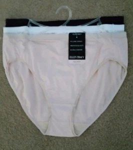 NWT Lot 3 Ellen Tracy Womens Brief Panties sz 6 Hi-Cut NEW WITH DEFECTS RTL $32 - Picture 1 of 5