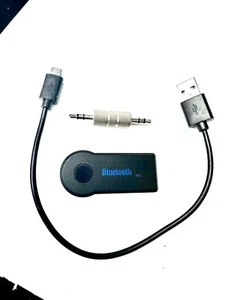 Bluetooth Audio Receiver 3.5mm AUX Wireless Adapter for Headphones Car Speakers - Picture 1 of 4