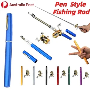 Fishing Rod Pen Mini Telescopic Pocket Fish Portable Trave Reel Combo Spinning - Picture 1 of 23