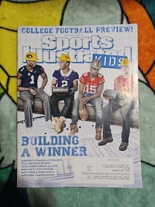 Sports Illustrated Kids August 2015 Dak Prescott Uncut Sheet Steph Curry Poster - Picture 1 of 6