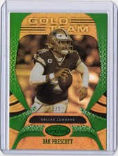 2020 Panini Certified Dak Prescott Gold Team Green /5 SSP Cowboys #GT-DP