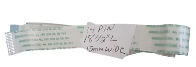 14 Pin HamburgSH E235863 AWM 20798 80C 60V VW-1 (15mm X 18.5") 1.0mm Pitch TypeA - Image 1 of 4