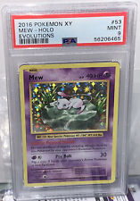 Pokemon PSA 9 MINT Mew 3rd Place League Challenge Promo 53/108 Evolutions  S#5104