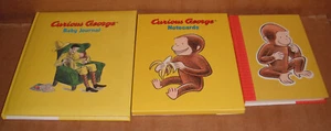 Lot of 3 Curious George Stationary Books Journals,Notcards by H A Rey - Bild 1 von 2