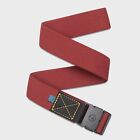 ARCADE - Ridge Slim Belt - One Size - Vermillion Red - Unisex Stretch Belt