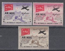 Yemen Kgr 1964 ** Mi.66/68 Ausländische Ärzte Foreign Doctors Medizin Medicine