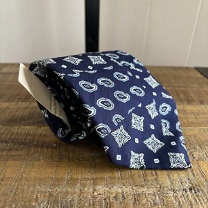NWT Vtg American Eagle Outfitters AEO Blue Bandana Cotton USA Men Tie 57” L 4” W - Picture 1 of 5