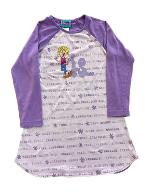 Camisón pijama púrpura vintage para niñas talla 7/8 Disney Lizzie McGuire difícil de encontrar raro Foto 1 de 4