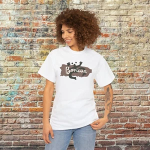 Boricua t-shirt Camiseta boricua Puerto Rico map taino tshirt Puerto Rican tee - Picture 1 of 6