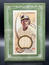 2023 Topps Allen & Ginter Rickey Henderson Mini Framed Relic #MFR-RH Athletics