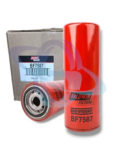Filtro de combustible giratorio BF7587 Baldwin, alta eficiencia resistente (paquete de 12) - Imagen 1 de 3