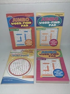 (4) Word Find/Hunt Book Vol. 147, 149, 150 & 261 -304 Games Total- FREE US SHIP* - Picture 1 of 21