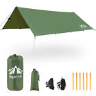 12x10 FT Camping Tent Tarp Sun Shelter Hammock Cover Waterproof Canopy Rain Fly