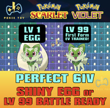 ✨SHINY EGGS or Lv 99 FIRST FORMS ✨ 6IV ✨ BATTLE READY! POKEMON SCARLET VIOLET✨