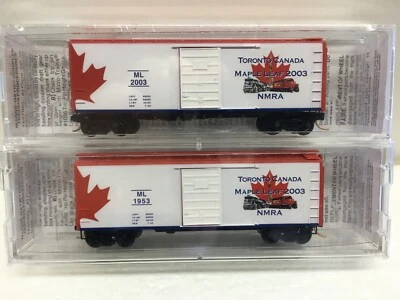 N Scale Micro Trains Special Run 03-58 Toronto Maple Leaf 2003 Convention 2-Pack - Image 1 of 3