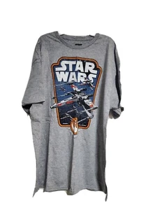 Star Wars Shirt Mens XL Gray Crew Neck Short Sleeve Graphic T Adult - Picture 1 of 3