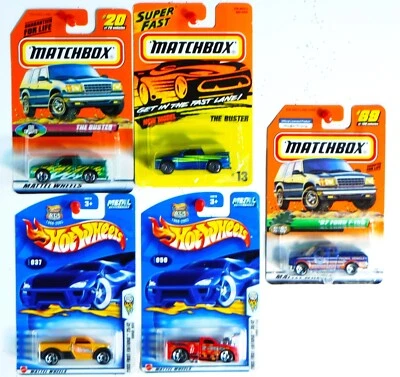 Hot Wheels & Matchbox- (2) Ford F-150/The Buster/Dodge M80/Flare Side Pickup. - Image 1 of 4
