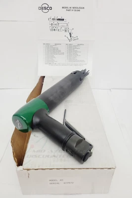 OEM DESCO Model 40 Pistol Grip Pneumatic Needle Scaler Industrial Heavy Duty