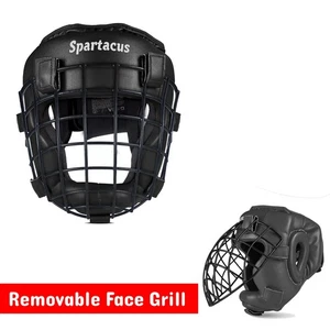 Head Guard, Boxing Head Gear Protection for MMA Training , Kick Boxing (Black) - Picture 1 of 12