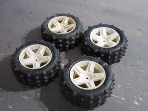 LZ-23W Wheels & Eagle Tires (4) - Kyosho Lazer Alpha Optima Mid Turbo Optima - Picture 1 of 17