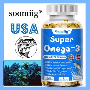 Omega-3 fish oil capsules to support brain health and improve cognitive function - Picture 1 of 13