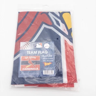 St. Louis Cardinals Baseball Fan Flag 3'x4'  (36” x 47”) MLB New - Image 1 of 4