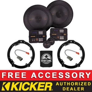 KICKER KSS6504 6.5" OEM SPEAKER REPLACEMENT FULL KIT FOR HONDA ACCORD 2008-2022 - Picture 1 of 7