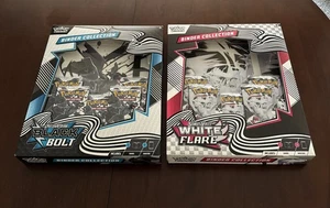 Pokemon Black Bolt and White Flare Binder Collection Set de 2 - Imagen 1 de 3