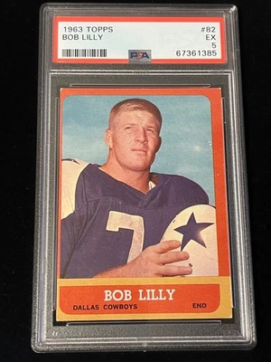 1963 Topps #82 Bob Lilly PSA 5 - Image 1 of 2