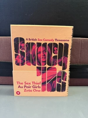 Saucy 70s Blu Ray Box Ltd Ed 88Films UK Reg B Au Pair Girls/Sex Thief/Zeta One - Image 1 of 4