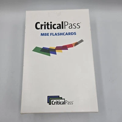 2022-2023 Bar Exam Review Multistate Critical Pass MBE Flashcards *****READ  - Image 1 of 4