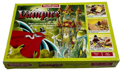 THE VAMPIRE GAME  : 1987 VIintage Waddingtons Game  - Complete (FREE UK P&P) - Image 1 of 4