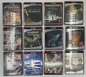 12 New HD DVD Lot Babel Jarhead Ray Hurricane Meet Jima Seabiscuit Cinderella - Picture 1 of 7