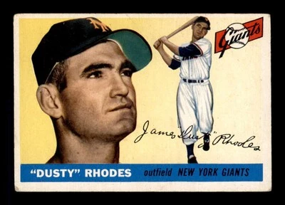 1955 Topps #1 Dusty Rhodes   G/VG X3463377 - Image 1 of 3