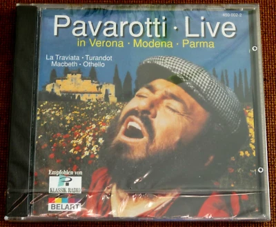Pavarotti · Live in Verona, Modena, Parma · Musik-CD, 13 Tracks · NEU&OVP - Bild 1 von 2