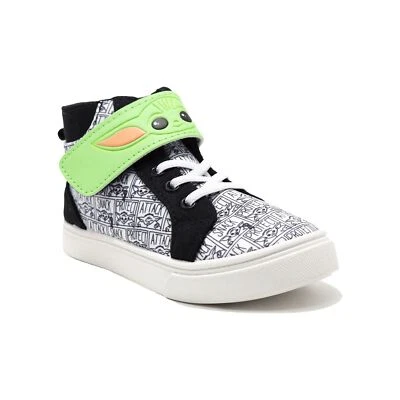 Disney Star Wars The Mandalorian Baby Yoda Zapatillas altas para niños pequeños Zapatos: 8-11 Foto 1 de 4